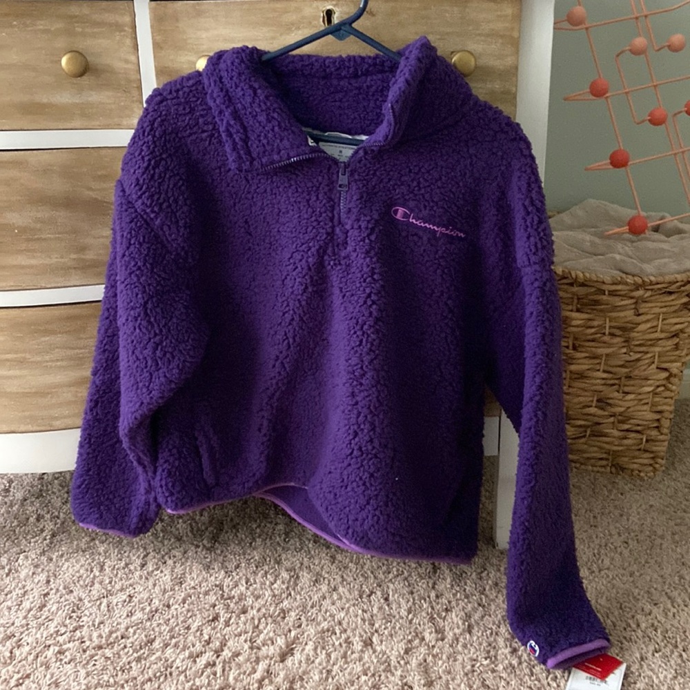 median, cozy high pile quart champions sweater